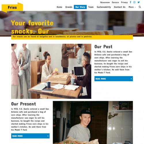Fast food restaurant template about us