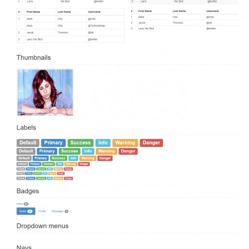 Responsive bootstrap html elements