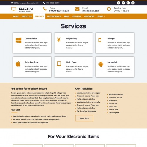 Electrical business services html