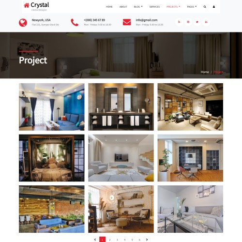 Architectural style projects html page
