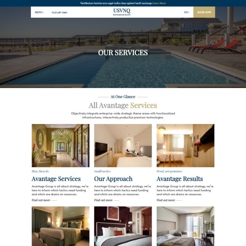 Guests room services page responsive html