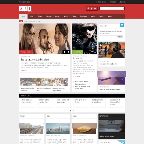Article responsive home html