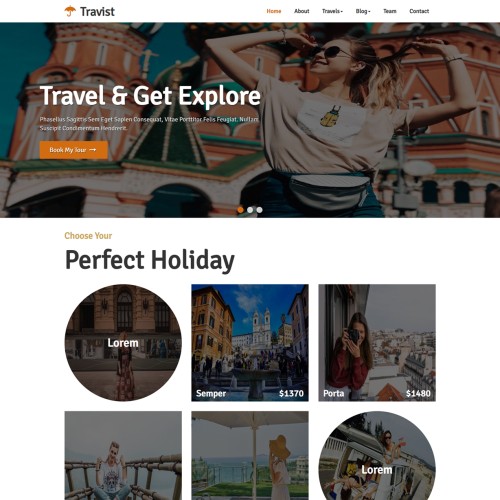 Tour guide responsive home html