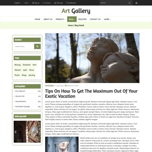 Museum Website Template TemplateOnWeb museum-website-template-templateonweb