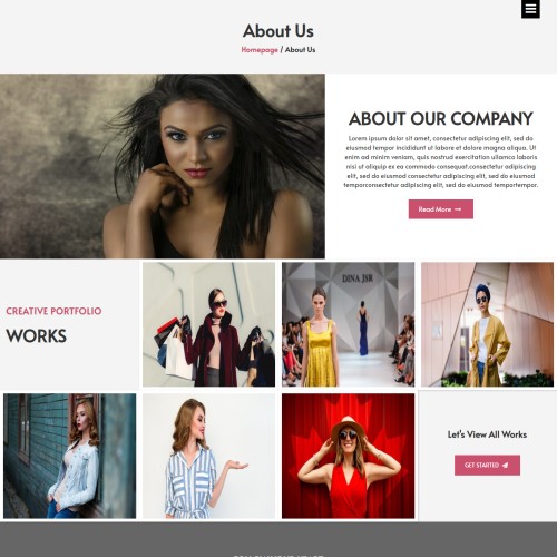 About fashion website html