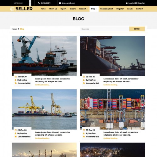 Import export blog page free downlaod