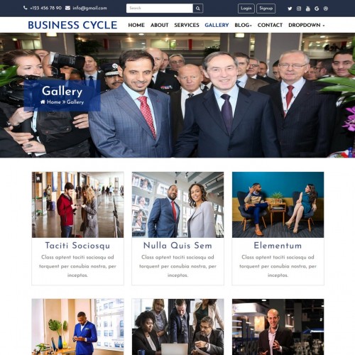 Consulting business gallery bootstrap