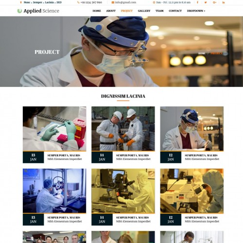 bootstrap science project html template
