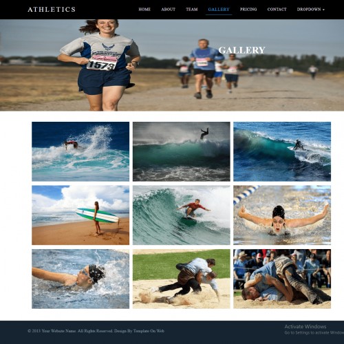 Responsive Athletics Website Template - TemplateOnWeb