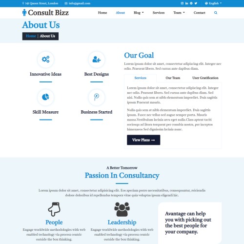 Consultancy company details website