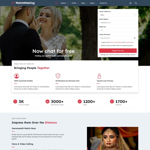 Matrimony Home Page