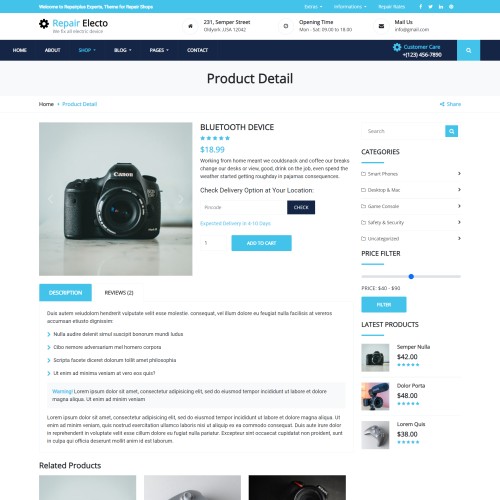 Bootstrap5 desiged mobile accessories purchase page