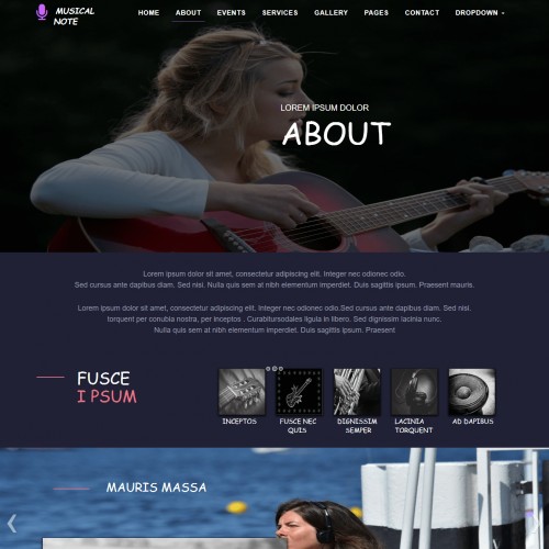 Bootstrap Singers About Us Page