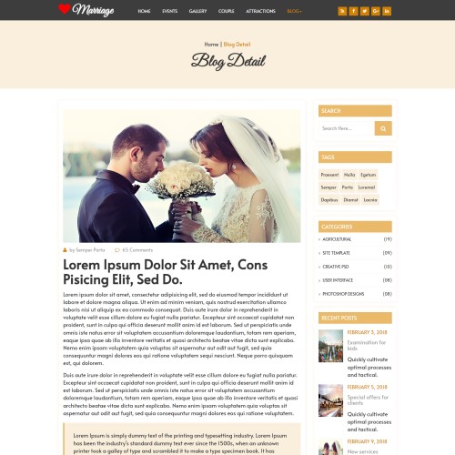 marriage screenshots templateonweb template