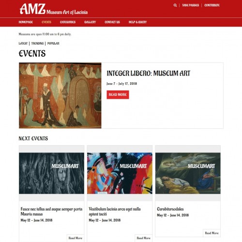 Painting Exhibition Events Page