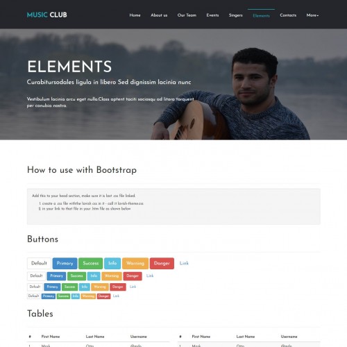 HTML Elements Page