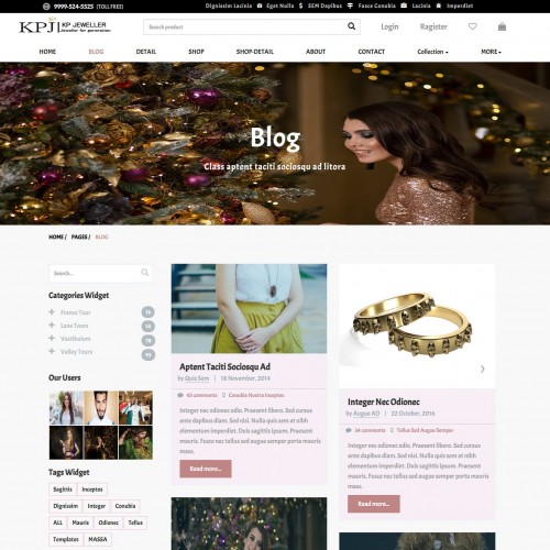 Online Gems Shop Blog Page