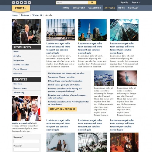 Responsive business articles html