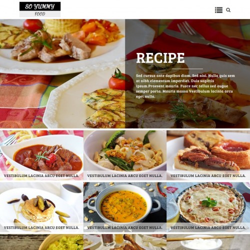 Cooking Recipe Page