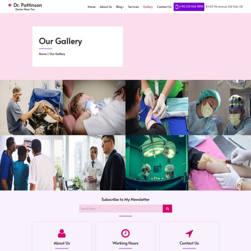 Surgical clinic gallery page html