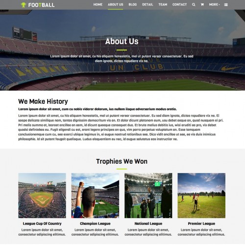 Football League Website Template TemplateOnWeb Football League Website Template TemplateOnWeb