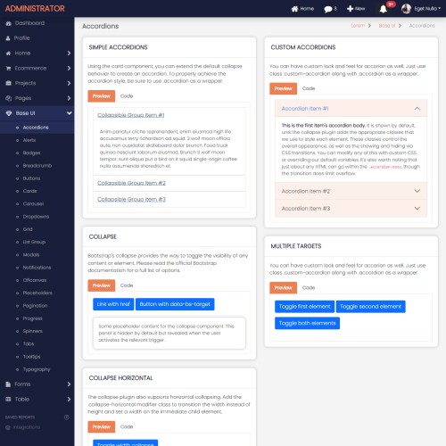 Bootstrap 5 accordian implementation and code