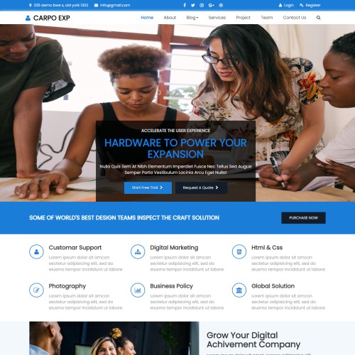 Bootstrap business template free html
