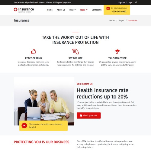 Health insurance provider form design