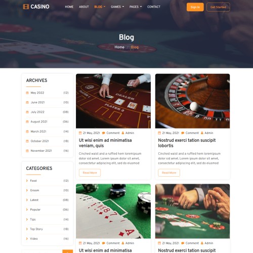Responsive casino table games blogs html