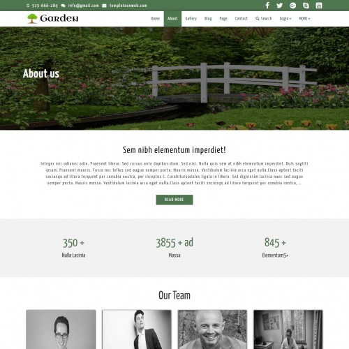 Agriculture Template About Us Page