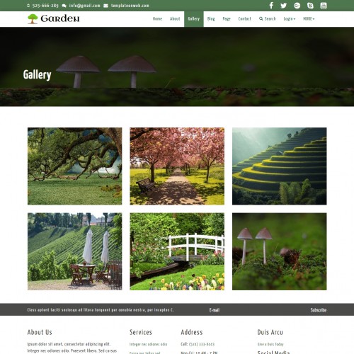 Responsive Html Template Gallery Page