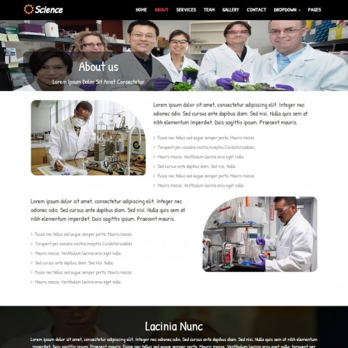 Research company about us page