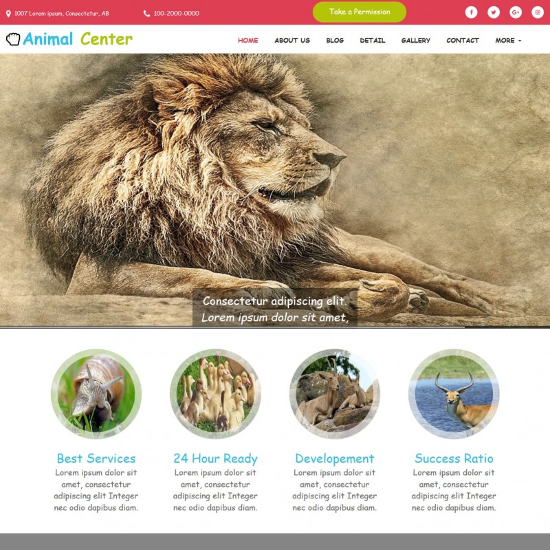 Wildlife Website Template - TemplateOnWeb Wildlife Website Template - TemplateOnWeb