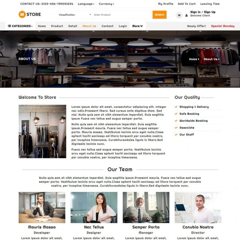 Bootstrap Shopping Cart Template Free Download - TemplateOnWeb